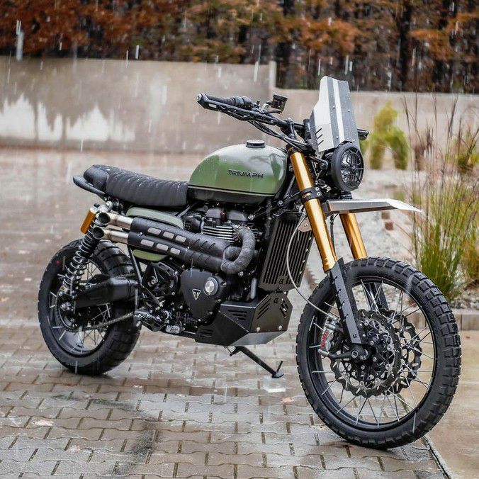 トライアンフ スクランブラー1200 フロントフェンダー マッドガード