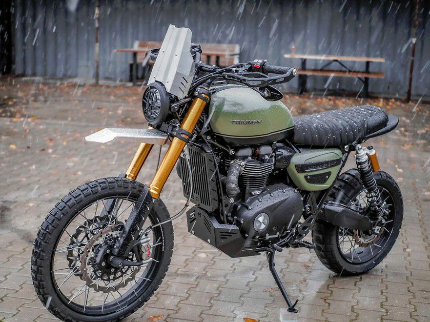 トライアンフ スクランブラー1200 フロントフェンダー マッドガード