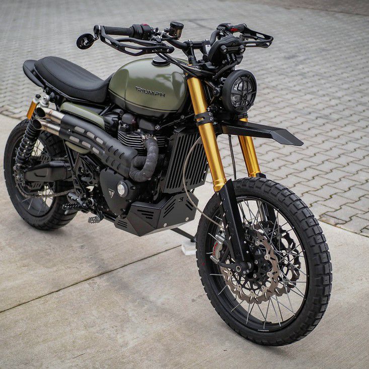トライアンフ スクランブラー1200 フロントフェンダー マッドガード
