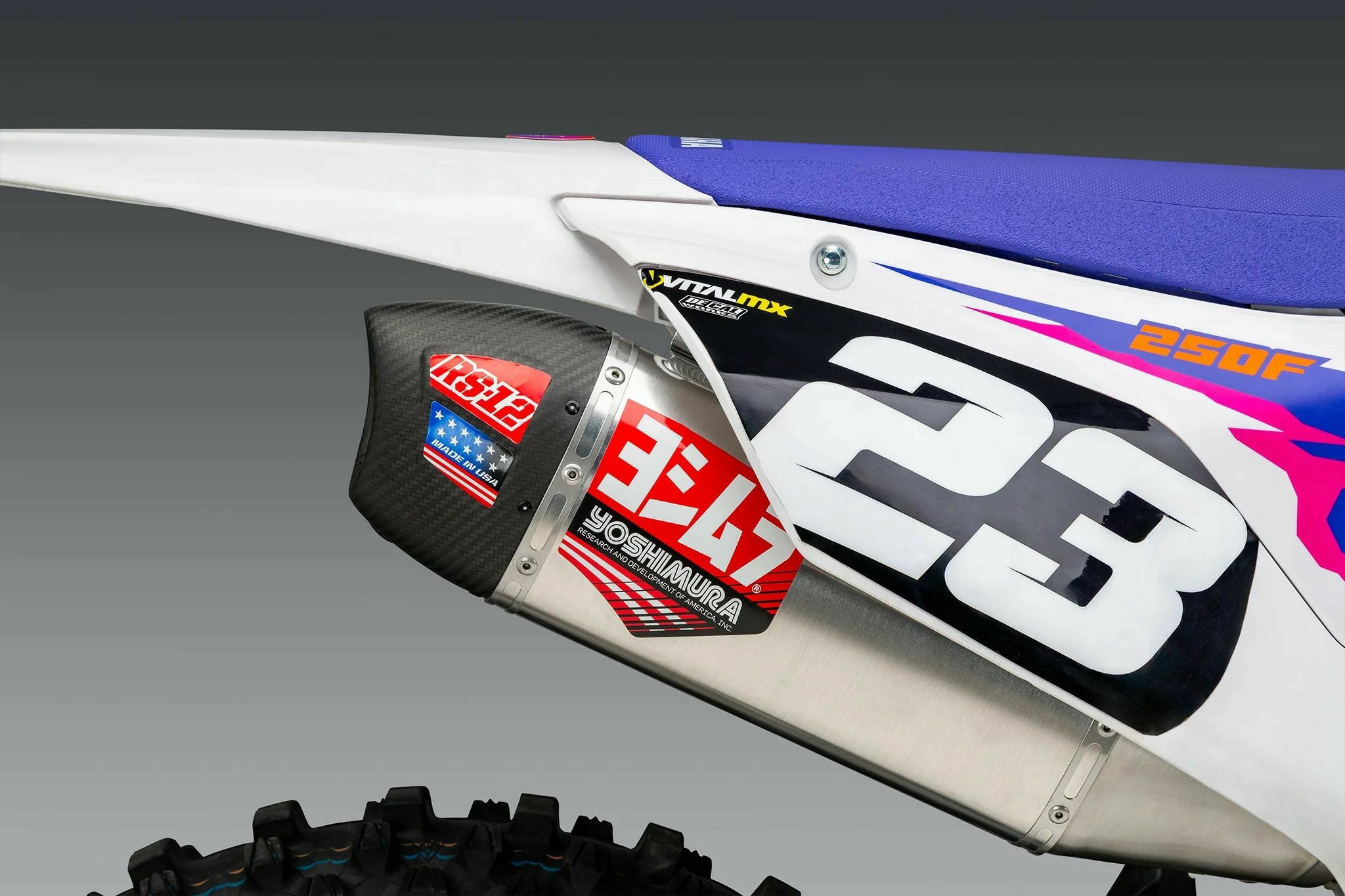USヨシムラ RS-12 フルシステムマフラー Yamaha YZ250F (2024)