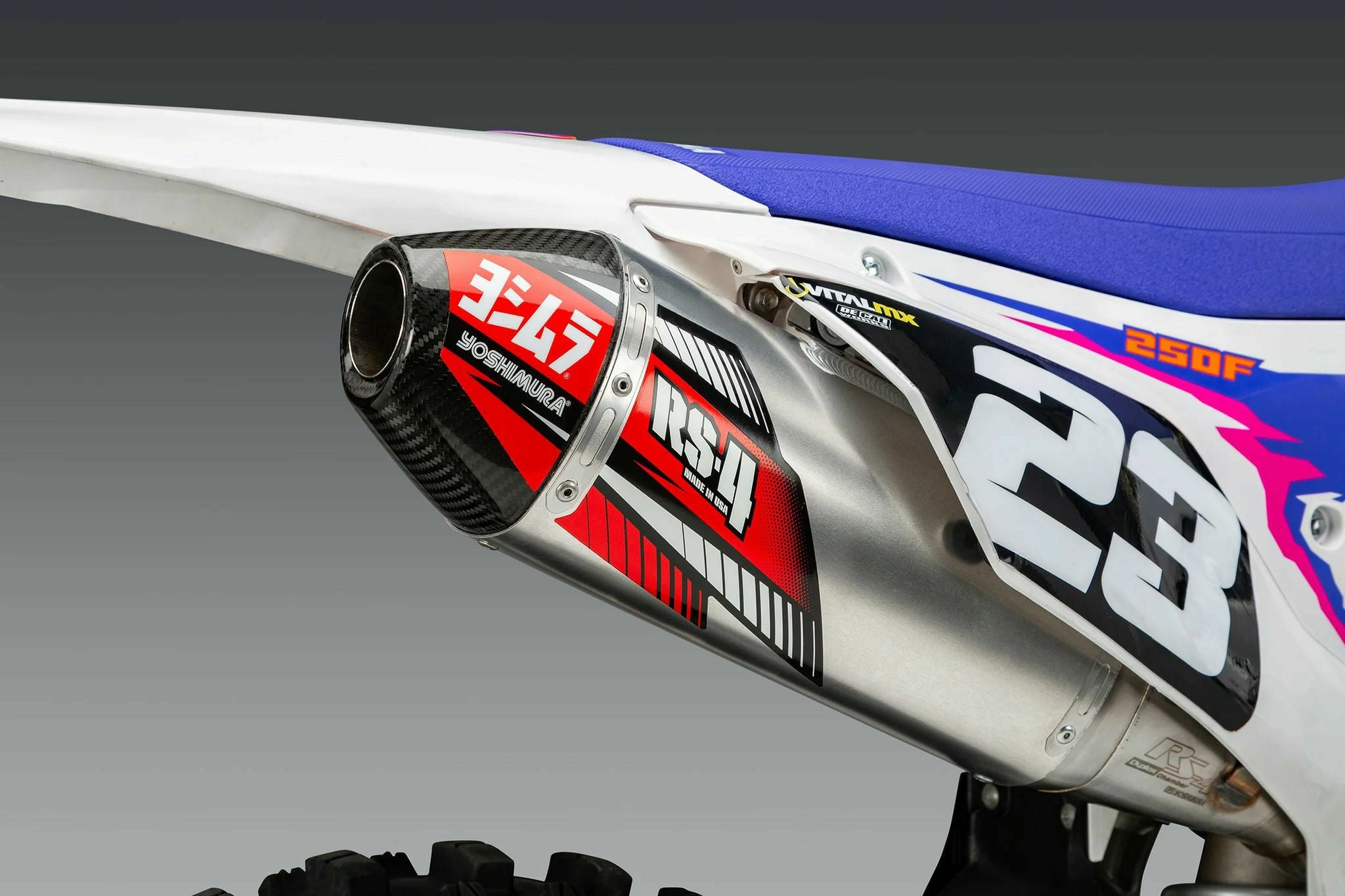ヘ*生様 KX250 2024？ USヨシムラ スリップオンマフラー USヨシムラ RS-4 スリップオンマフラー Yamaha YZ250F (2024)