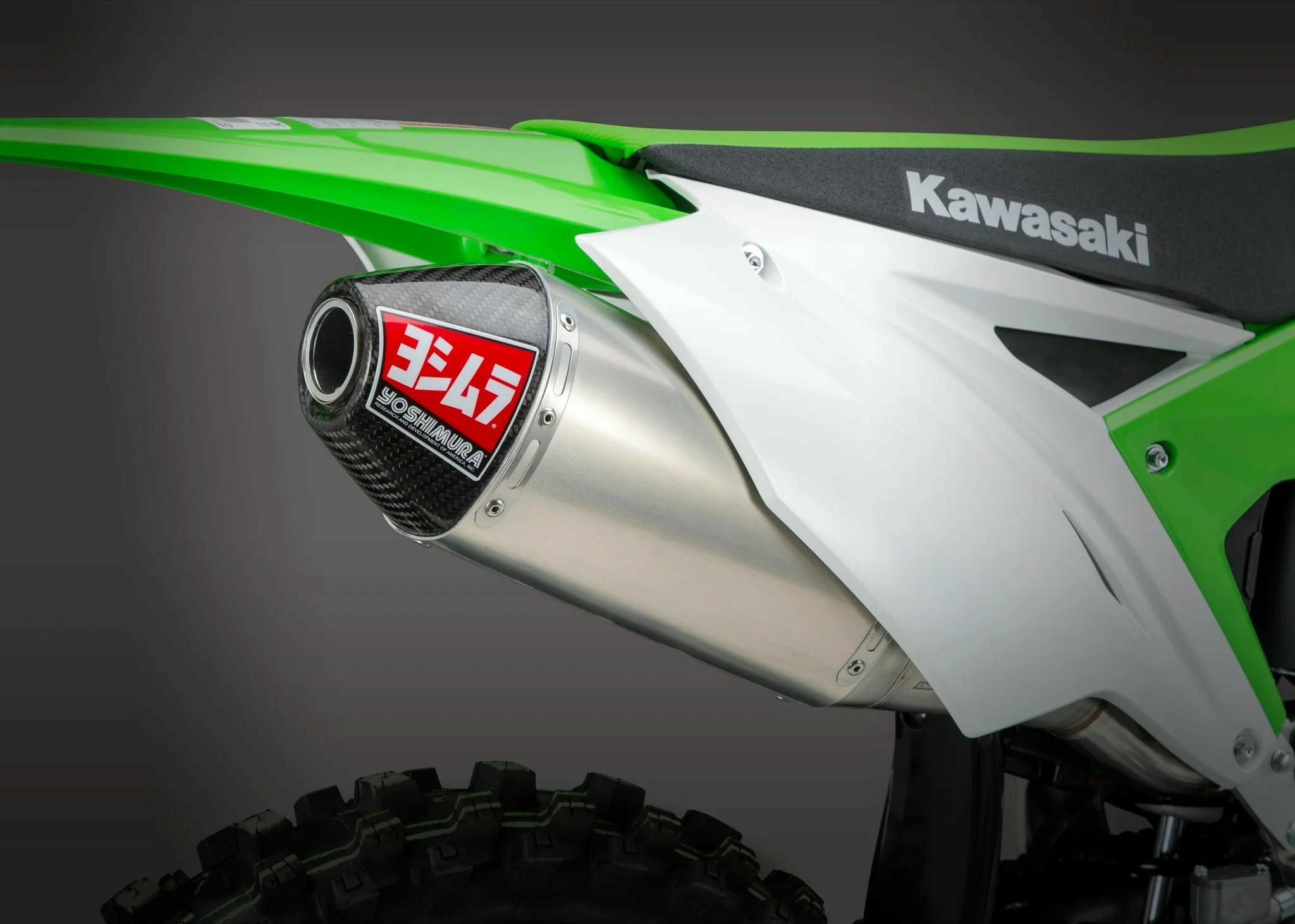 ヨシムラ　KX250 RS-4　スリップオンマフラー　加工有 USヨシムラ RS-4 スリップオンマフラー Kawasaki KX250F (2017-2020)