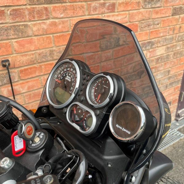 ロイヤルエンフィールドヒマラヤ411 ショートウインドシールド スモーク Hitchcocks Motorcycles_1