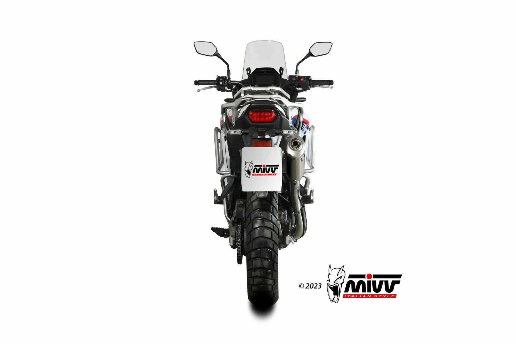 MIVV スリップオンマフラー DAKAR ステンレス HONDA トランザルプ750