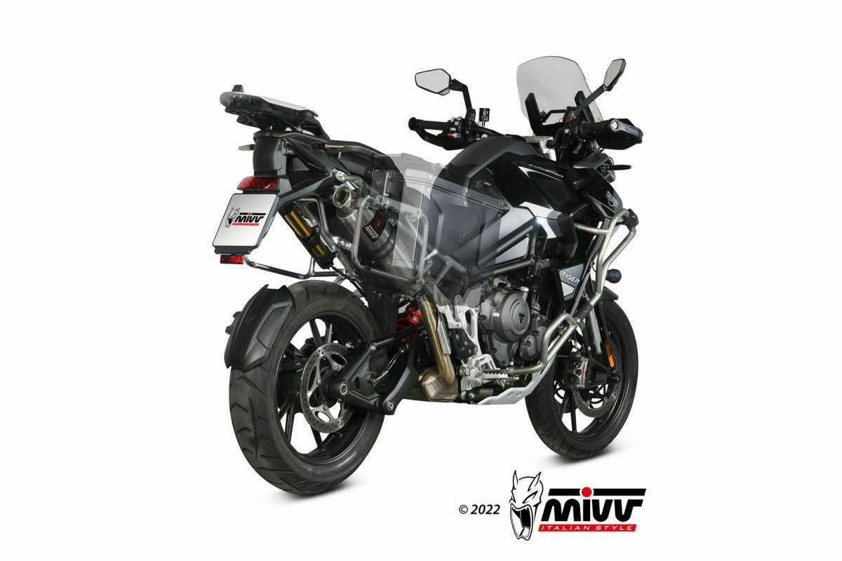 MIVV スリップオンマフラー DAKAR ステンレス TRIUMPH タイガー1200