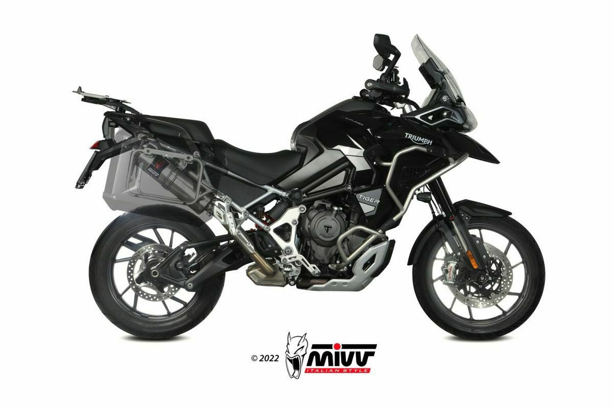 MIVV スリップオンマフラー DAKAR ステンレス TRIUMPH タイガー1200