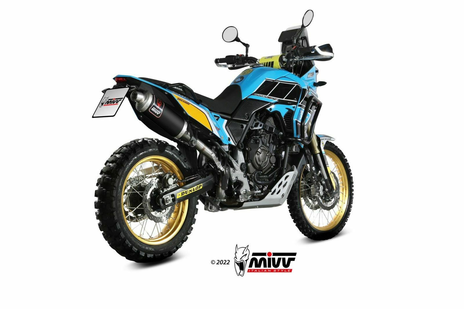 MIVV スリップオンマフラー DAKAR ブラックステンレス YAMAHA テネレ