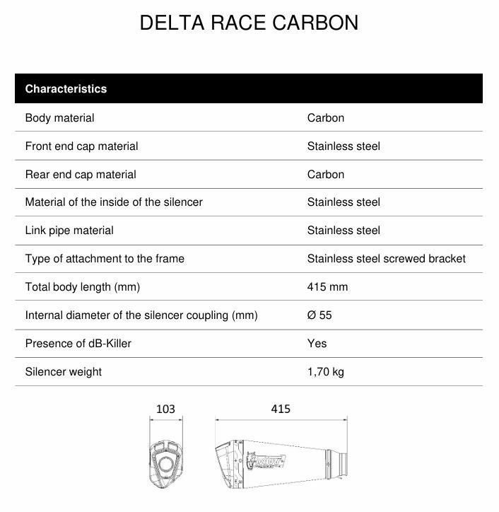 MIVV スリップオンマフラー DELTA RACE カーボン KAWASAKI ZX-10R