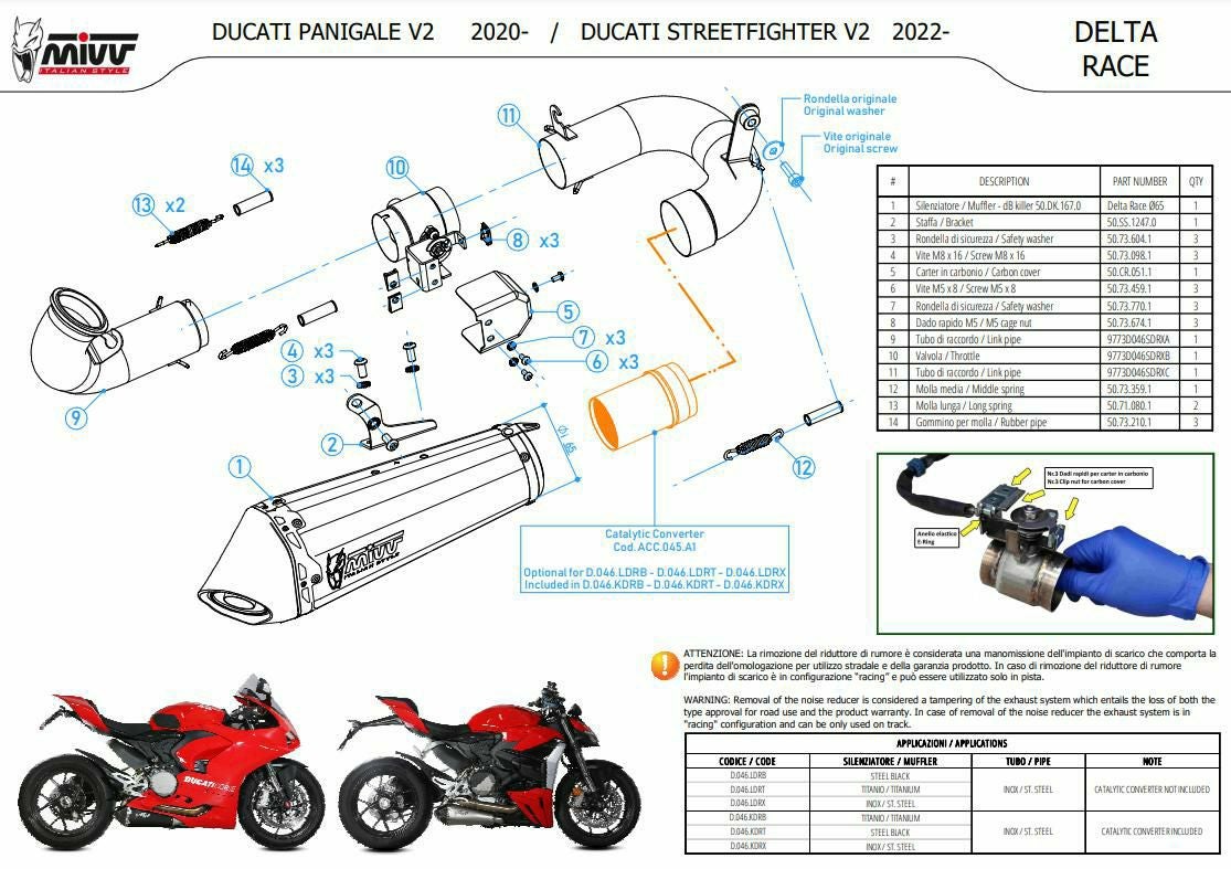 DUCATIpanigalev2/streetfighterV2 マフラーエンド Amazon | For Ducati Panigale V2 2020-2024 StreetFighter V2 2022