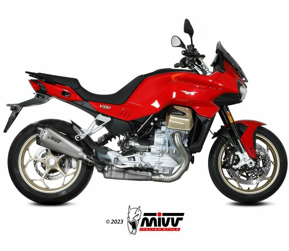 MIVV スリップオンマフラー DELTA RACE ステンレス モトグッチ V100