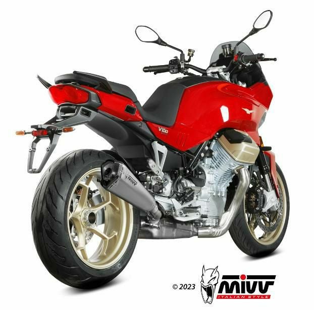 MIVV スリップオンマフラー DELTA RACE ステンレス モトグッチ V100