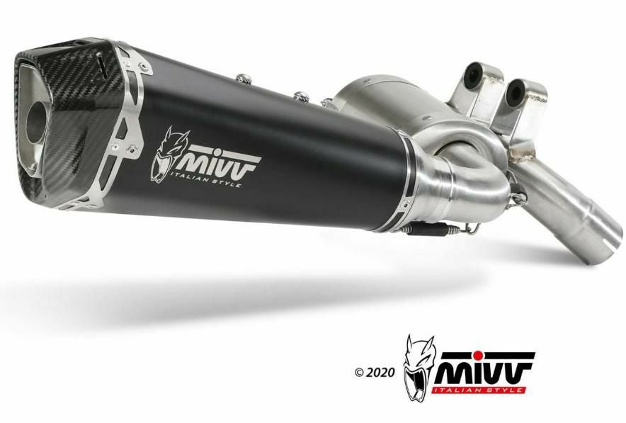 MIVV スリップオンマフラー DELTA RACE ブラックステンレス BMW F900R