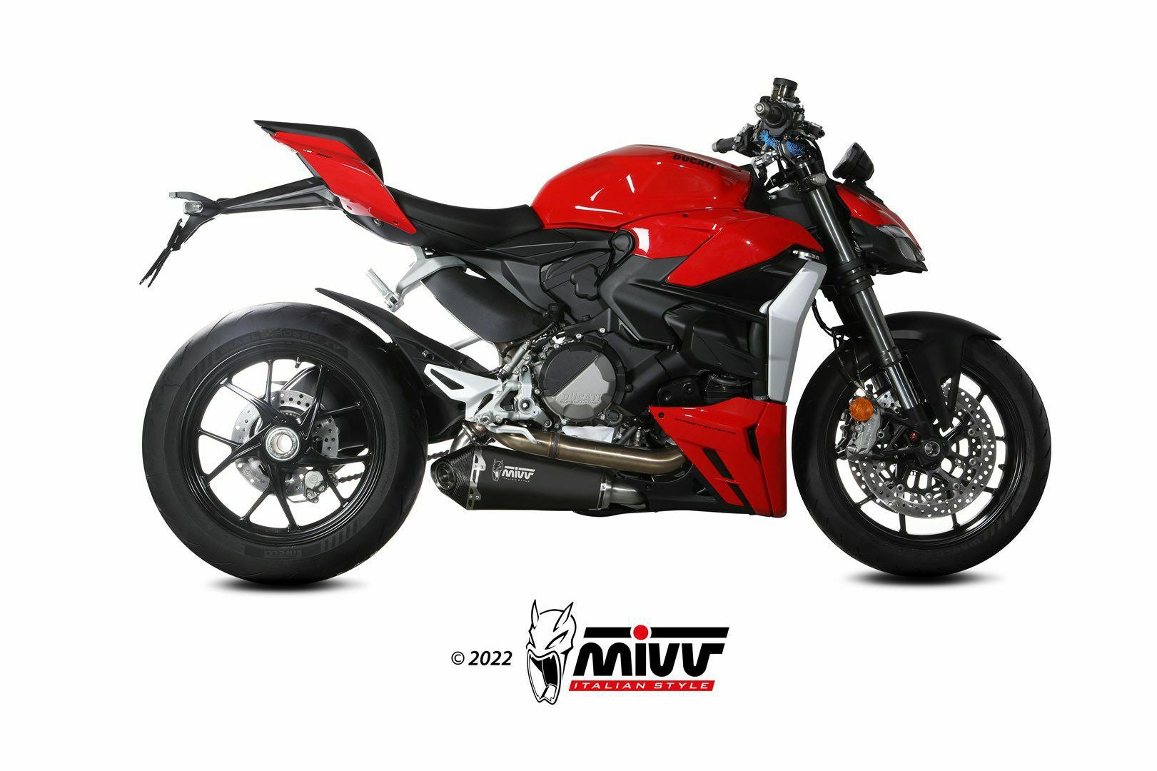 MIVV スリップオンマフラー DELTA RACE ブラックステンレス DUCATI