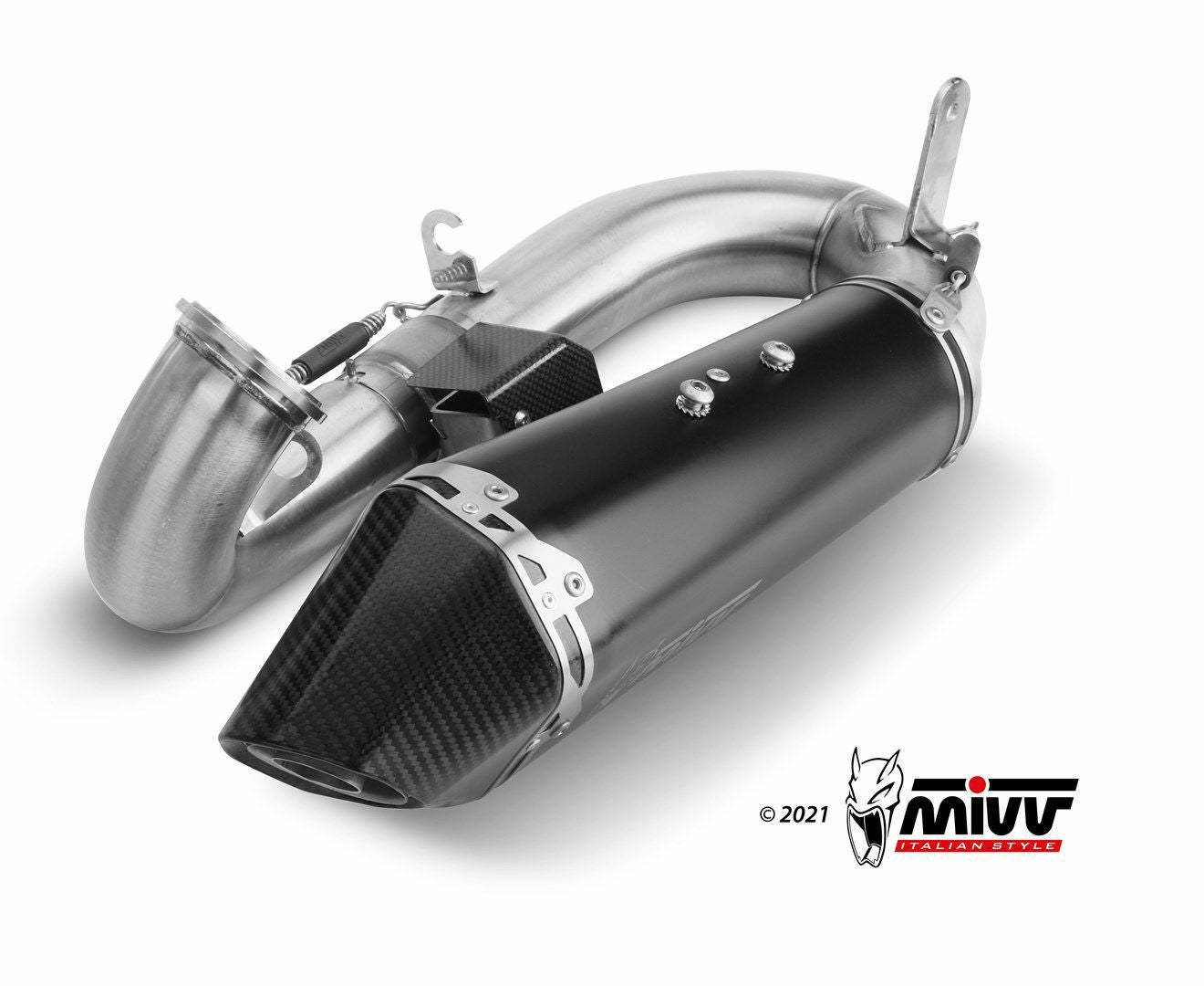 MIVV スリップオンマフラー DELTA RACE ブラックステンレス DUCATI