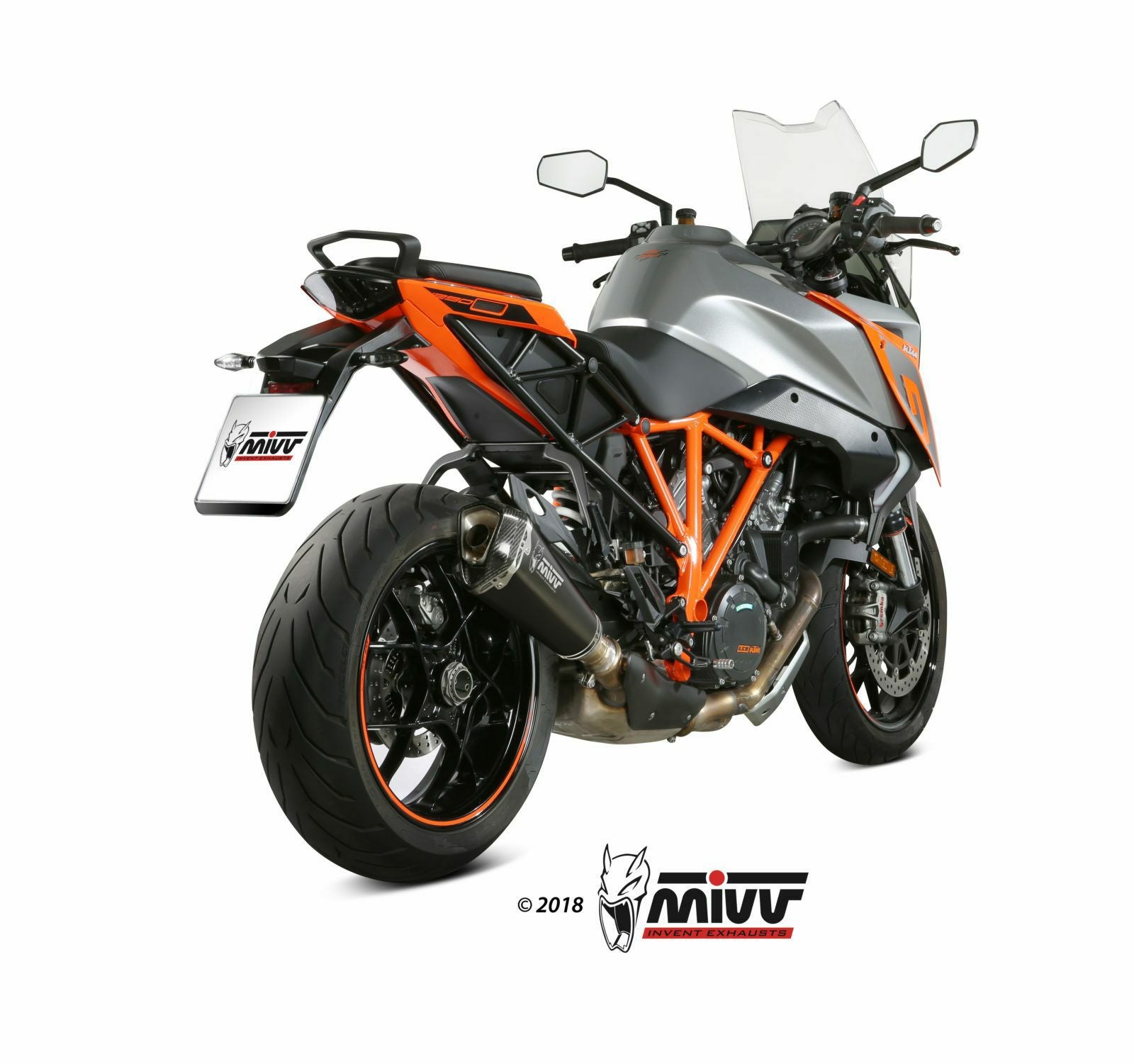 MIVV スリップオンマフラー DELTA RACE ブラックステンレス KTM 1290