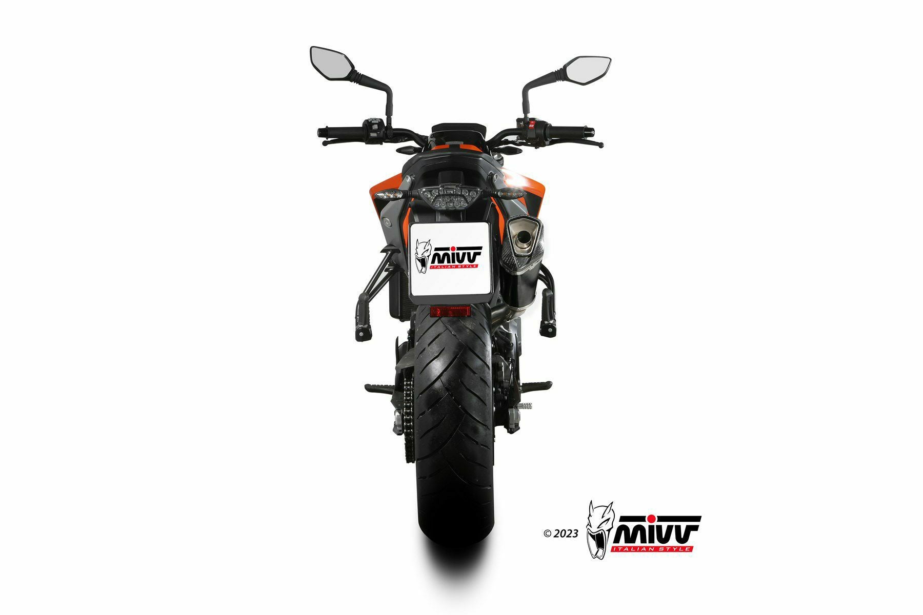 MIVV スリップオンマフラー DELTA RACE ブラックステンレス KTM 790