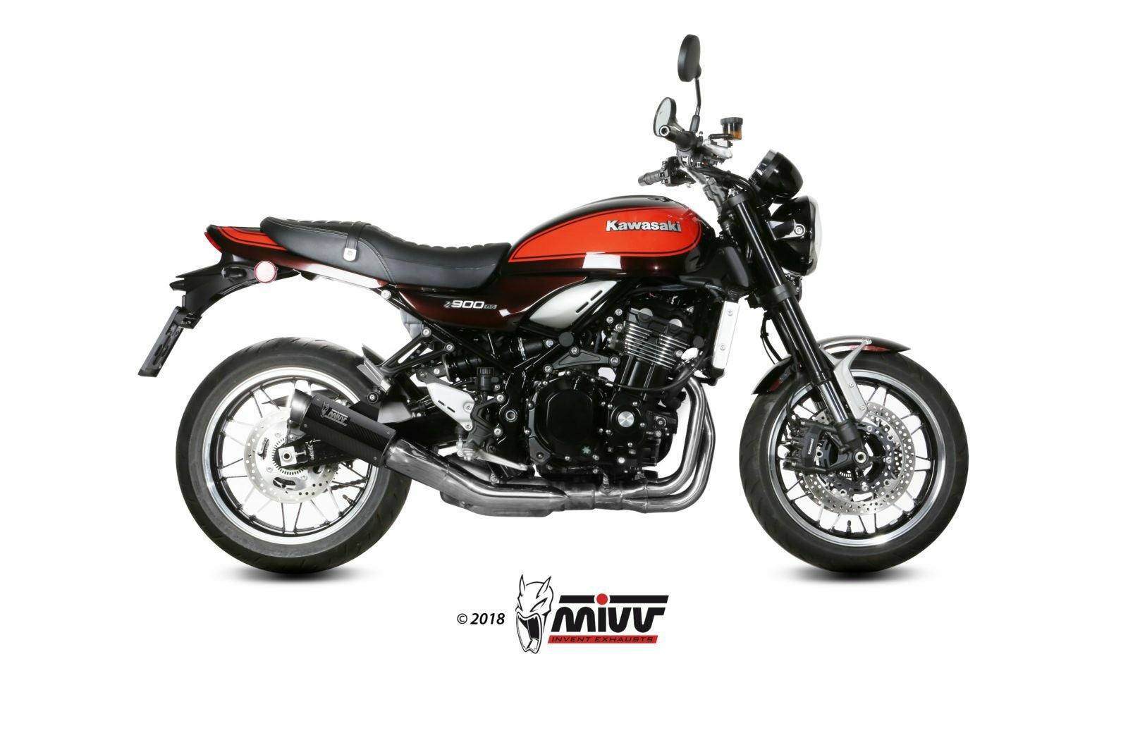 MIVV スリップオンマフラー GP PRO カーボン KAWASAKI Z900RS (18-24