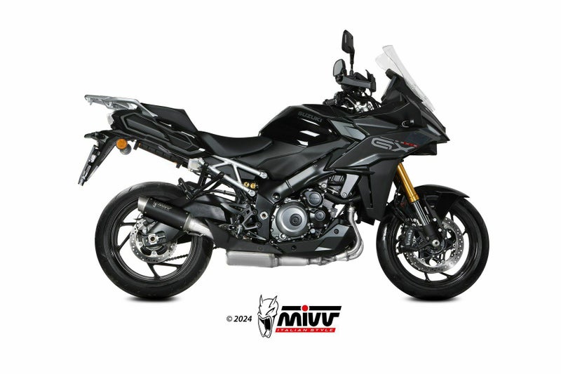 MIVV スリップオンマフラー GP PRO ブラックステンレス SUZUKI GSX 