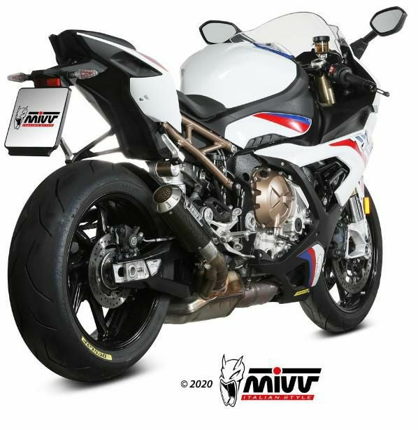 Mivv S1000RR 2019-2024スリップオン カーボン MK3 MIVV スリップオンマフラー MK3 カーボン BMW S1000RR (2019-2024)