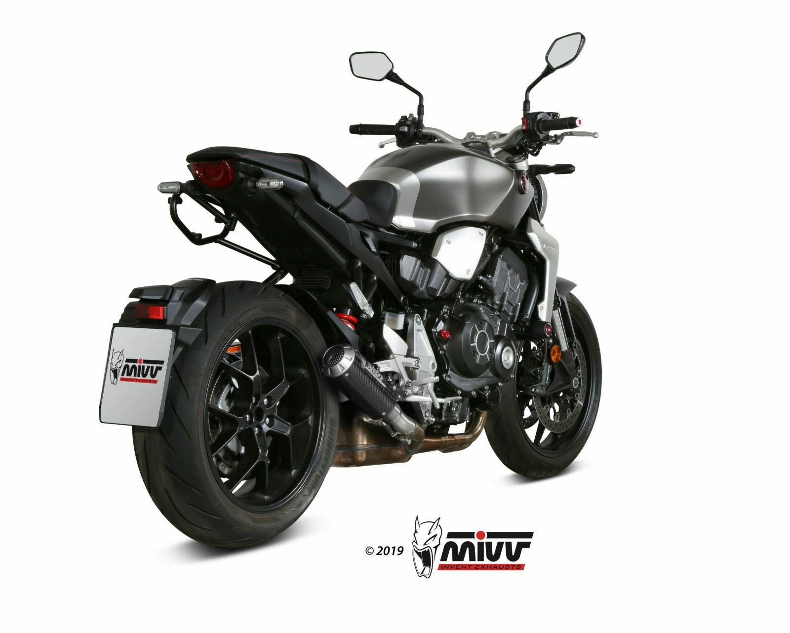 MIVV スリップオンマフラー MK3 カーボン HONDA CB1000R(18-24) | H