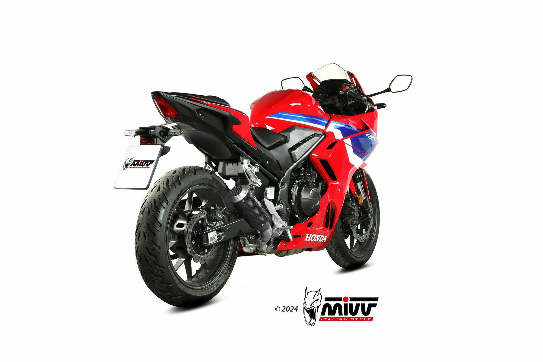 MIVV スリップオンマフラー MK3 カーボン HONDA CBR500R (2024)