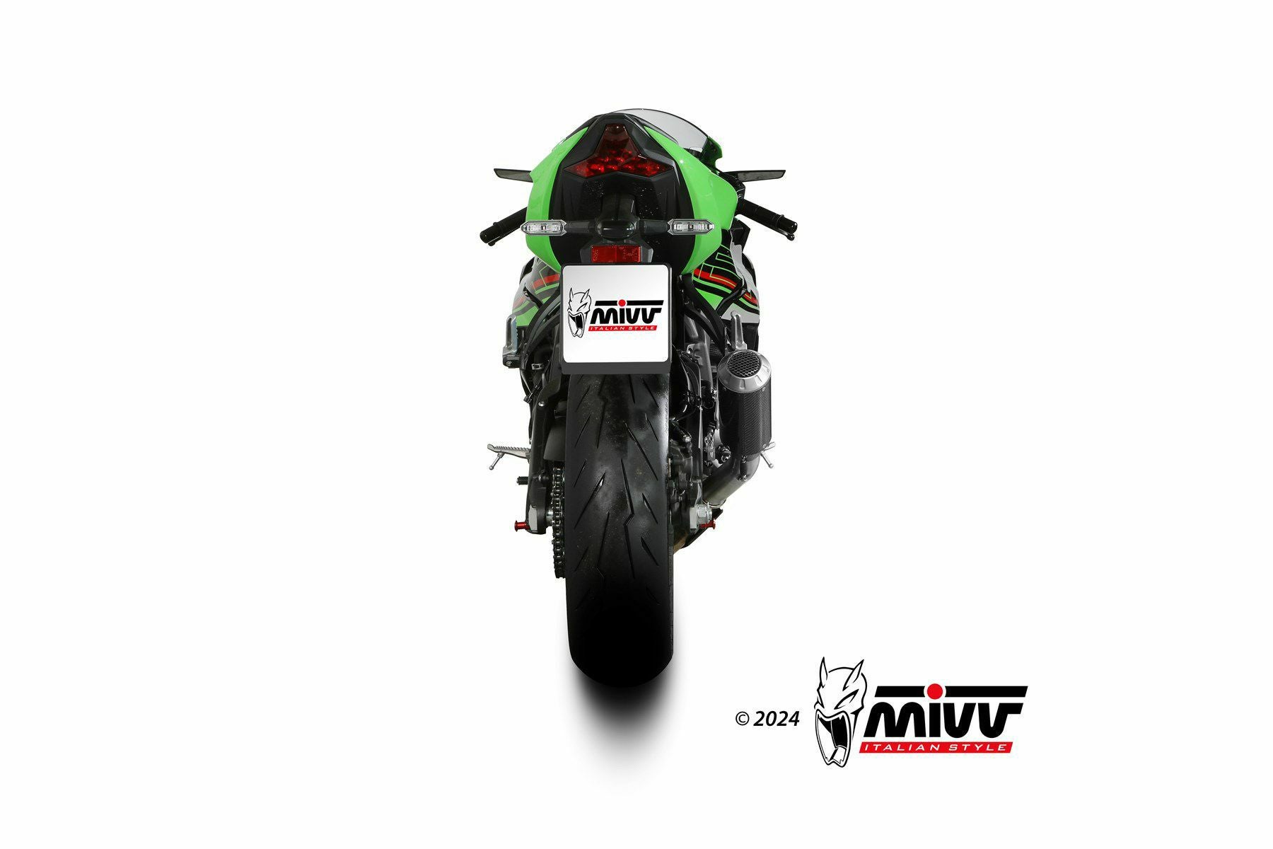 MIVV スリップオンマフラー MK3 カーボン KAWASAKI ZX-6R (2021-2024)