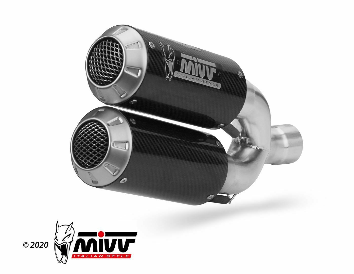 MIVV スリップオンマフラー MK3 カーボン TRIUMPH スピードトリプル