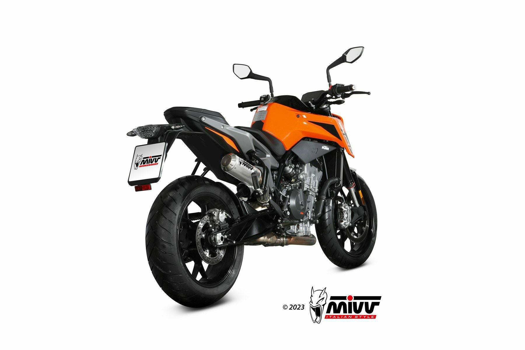 MIVV スリップオンマフラー MK3 ステンレス KTM 790 DUKE / 890 DUKE