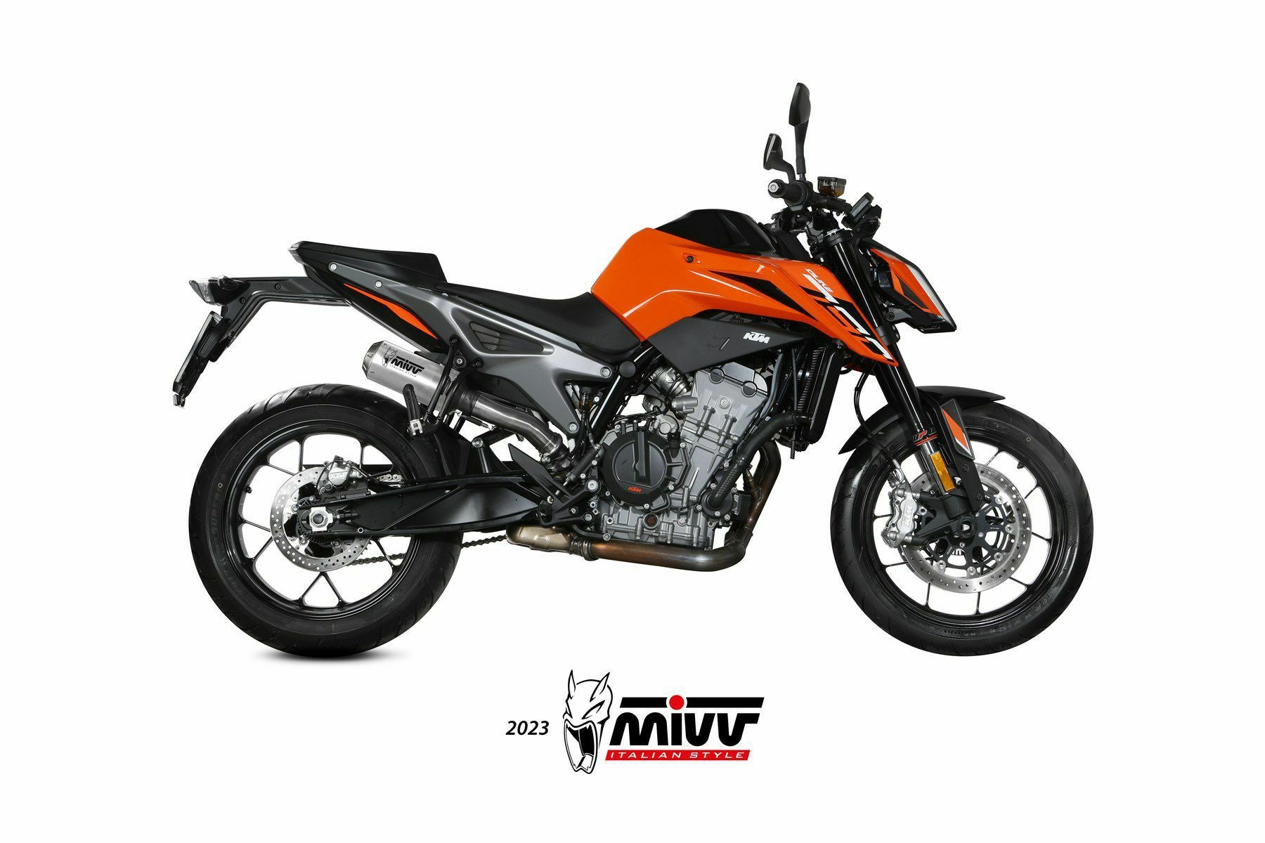 MIVV スリップオンマフラー MK3 ステンレス KTM 790 DUKE / 890 DUKE