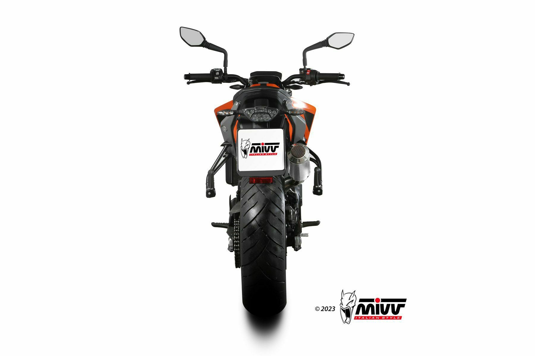 MIVV スリップオンマフラー MK3 ステンレス KTM 790 DUKE / 890 DUKE