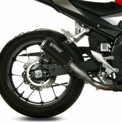 MIVV スリップオンマフラー MK3 ブラックステンレス HONDA CB500F (2019-2024)_1