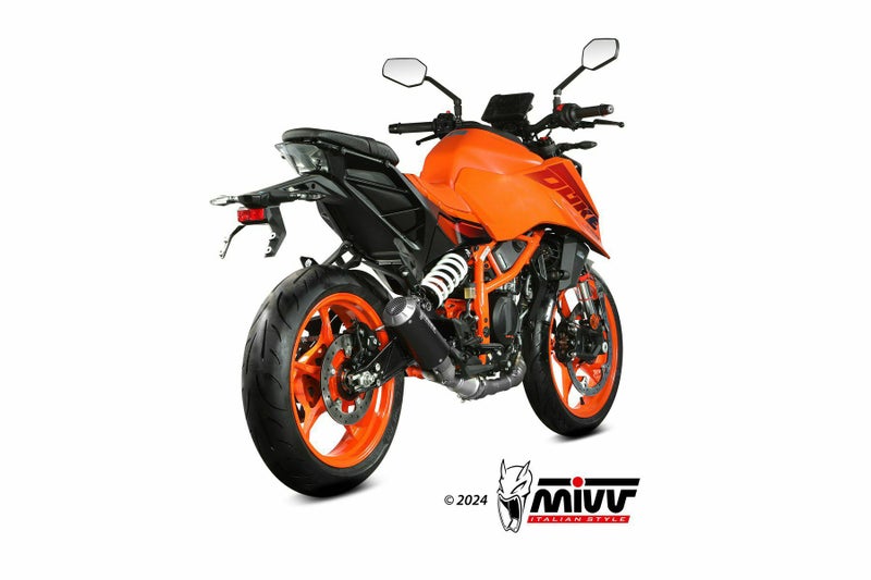 MIVV スリップオンマフラー MK3 ブラックステンレス KTM 390 DUKE 