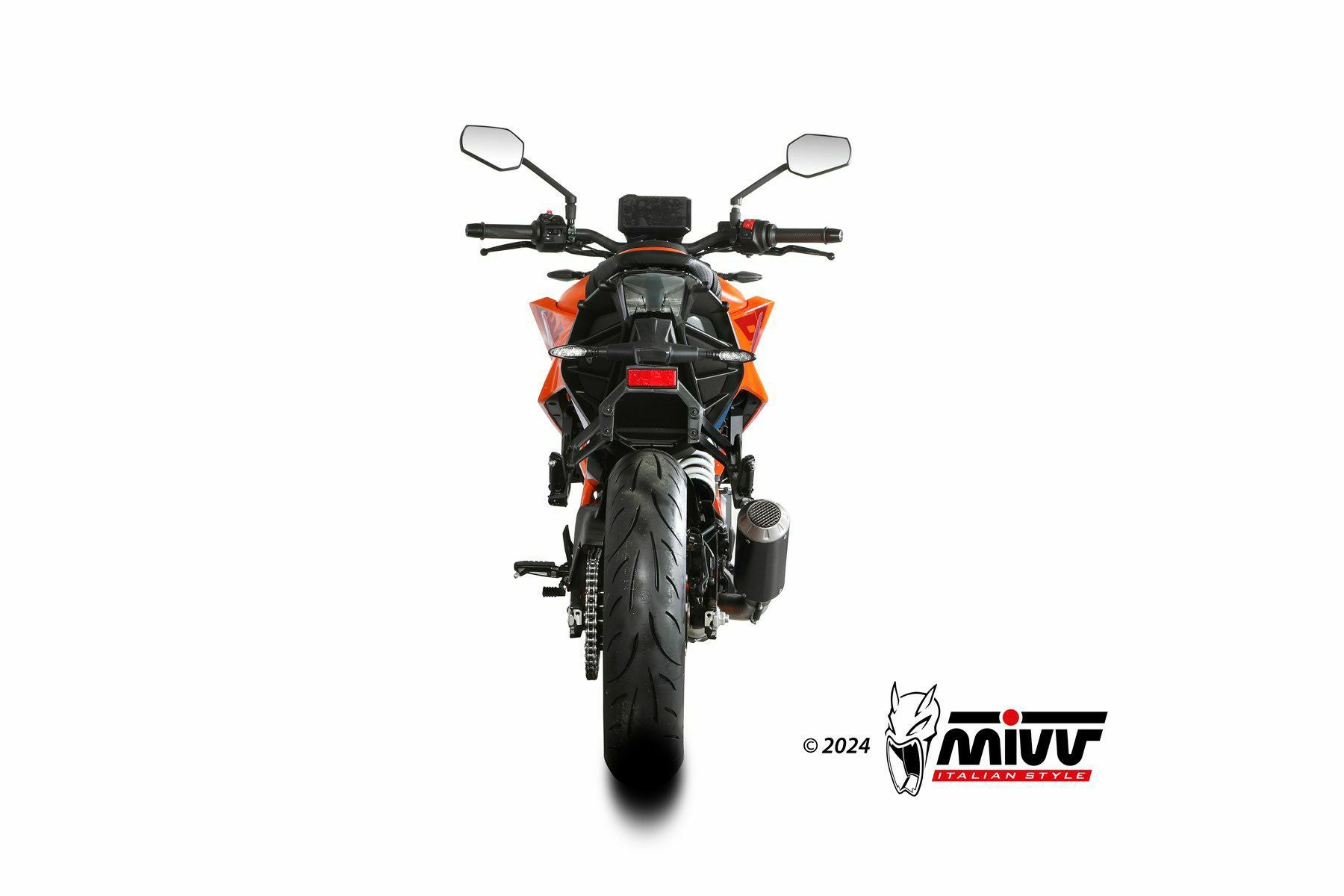 MIVV スリップオンマフラー MK3 ブラックステンレス KTM 390 DUKE