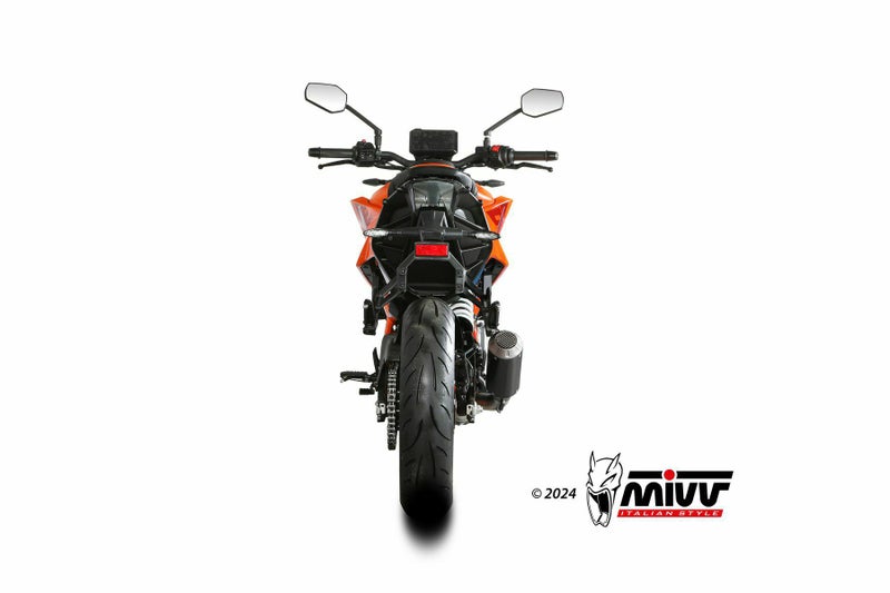 MIVV スリップオンマフラー MK3 ブラックステンレス KTM 390 DUKE 