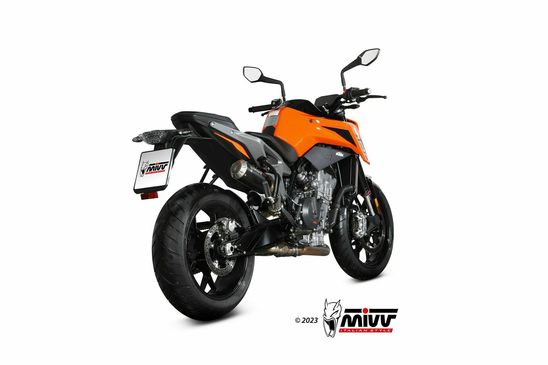 MIVV スリップオンマフラー MK3 ブラックステンレス KTM 790 DUKE