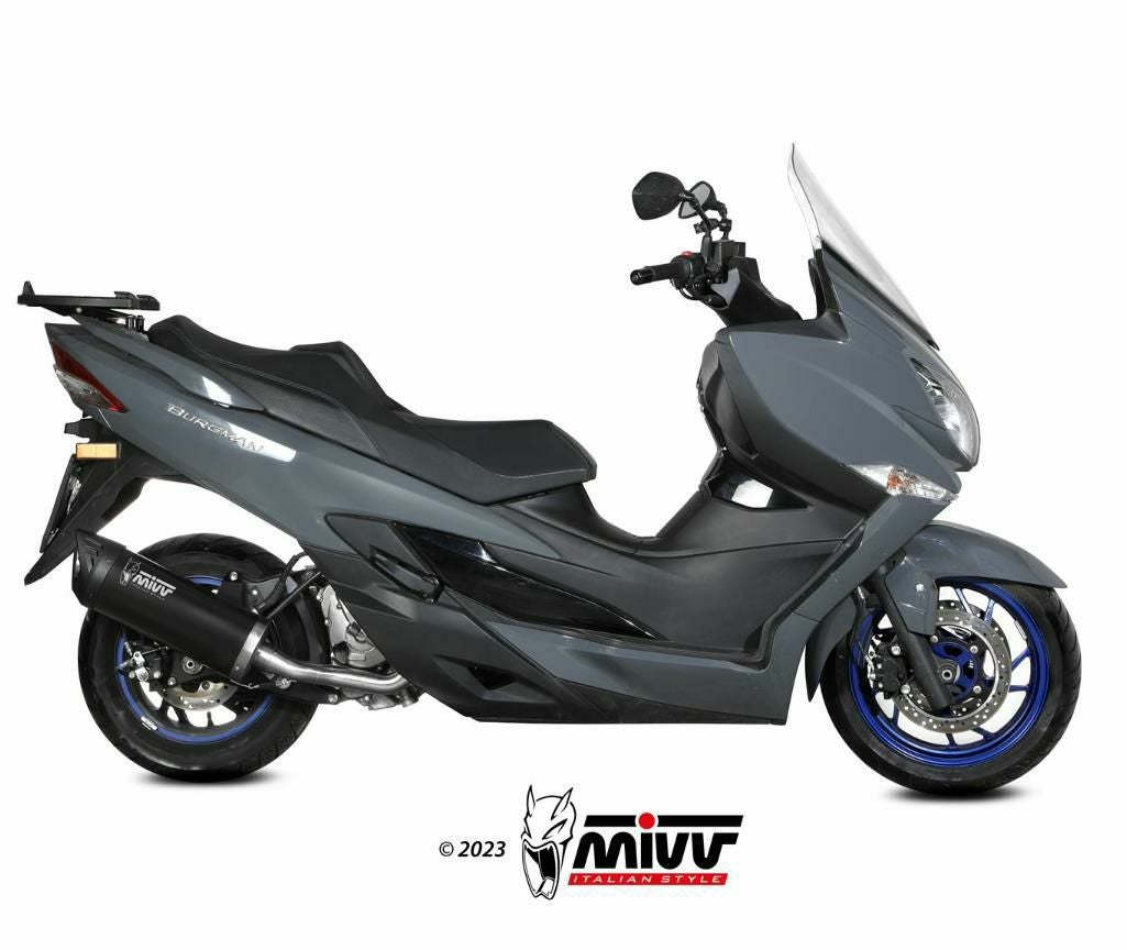 MIVV スリップオンマフラー MOVER ブラックステンレス SUZUKI