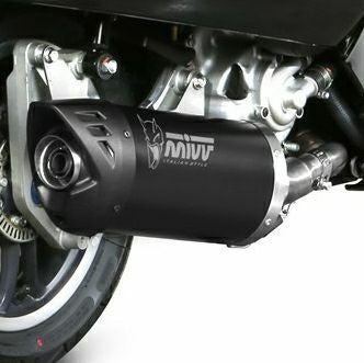 MIVV スリップオンマフラー MOVER ブラックステンレス VESPA GTS 300