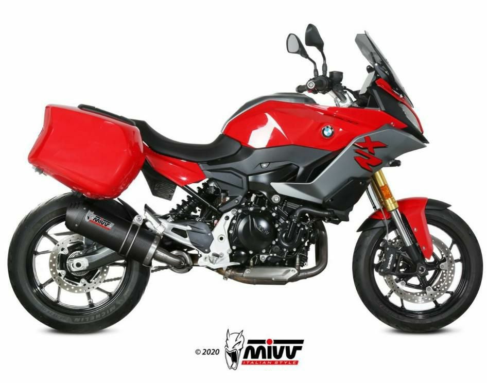 MIVV スリップオンマフラー OVAL カーボン/カーボンキャップ BMW