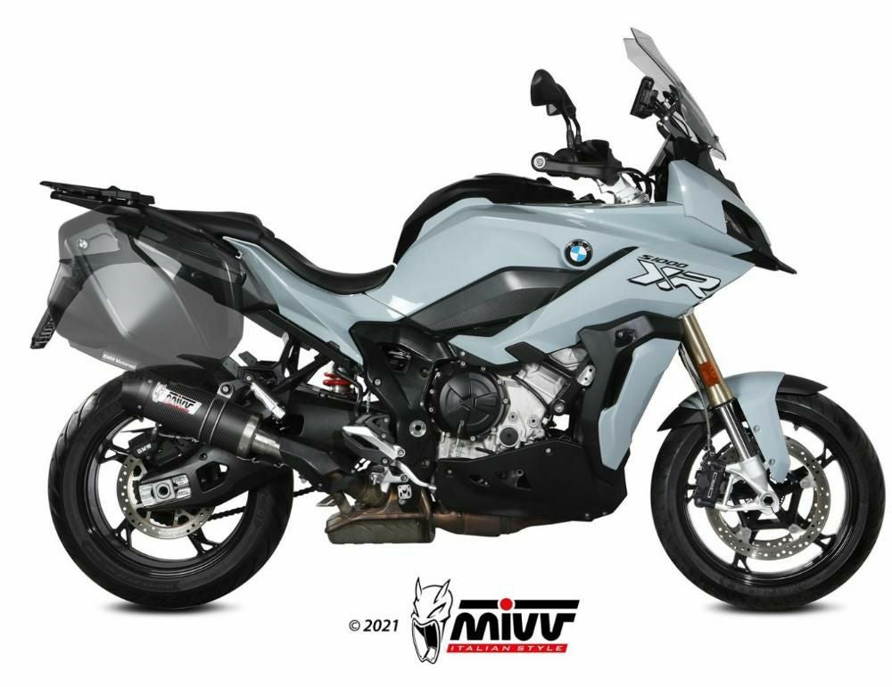 MIVV スリップオンマフラー OVAL カーボン/カーボンキャップ BMW