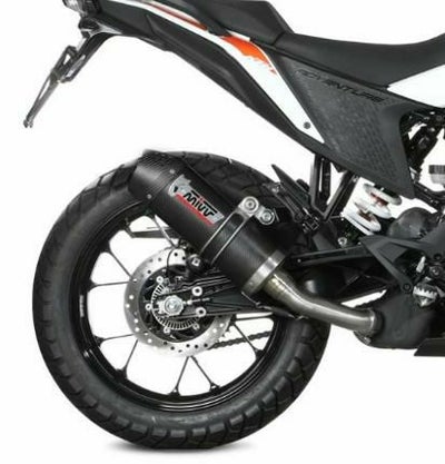 MIVV スリップオンマフラー OVAL カーボン/カーボンキャップ KTM 390 