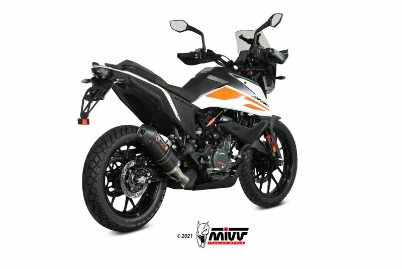 MIVV スリップオンマフラー OVAL カーボン/カーボンキャップ KTM 390 