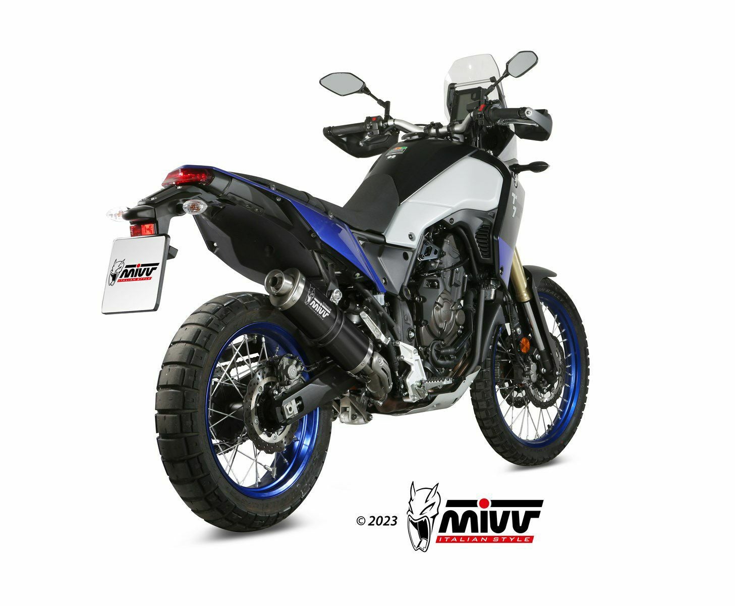 MIVV スリップオンマフラー OVAL チタン YAMAHA テネレ700 (2019-2024