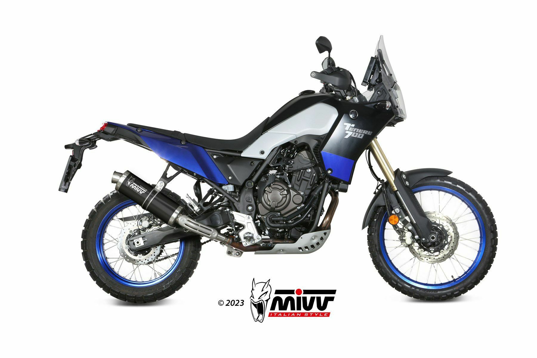 MIVV スリップオンマフラー OVAL チタン YAMAHA テネレ700 (2019-2024
