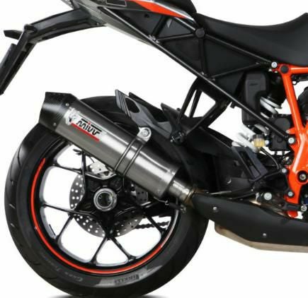 MIVV スリップオンマフラー OVAL カーボン/カーボンキャップ KTM 390