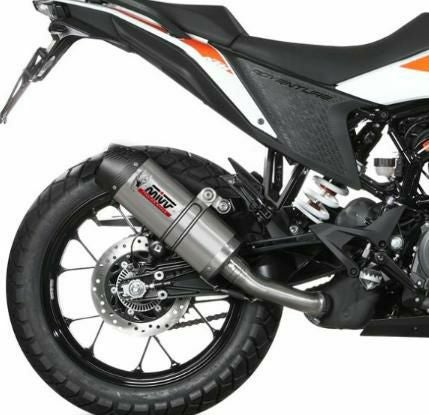 KTM390アドベンチャー　MIVV カーボンファイバー スリップオンマフラー MIVV スリップオンマフラー OVAL カーボン/カーボンキャップ KTM 390
