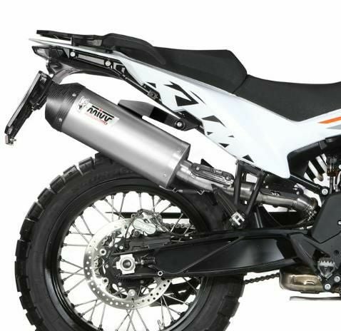 MIVV スリップオンマフラー OVAL チタン/カーボンキャップ KTM 790/890アドベンチャー / 890 SMT | KT.021.LNC_1