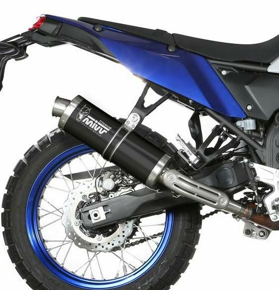 【テネレ700】スリップオンマフラー ステンレススチール MIVV スリップオンマフラー OVAL ブラックチタン YAMAHA テネレ700