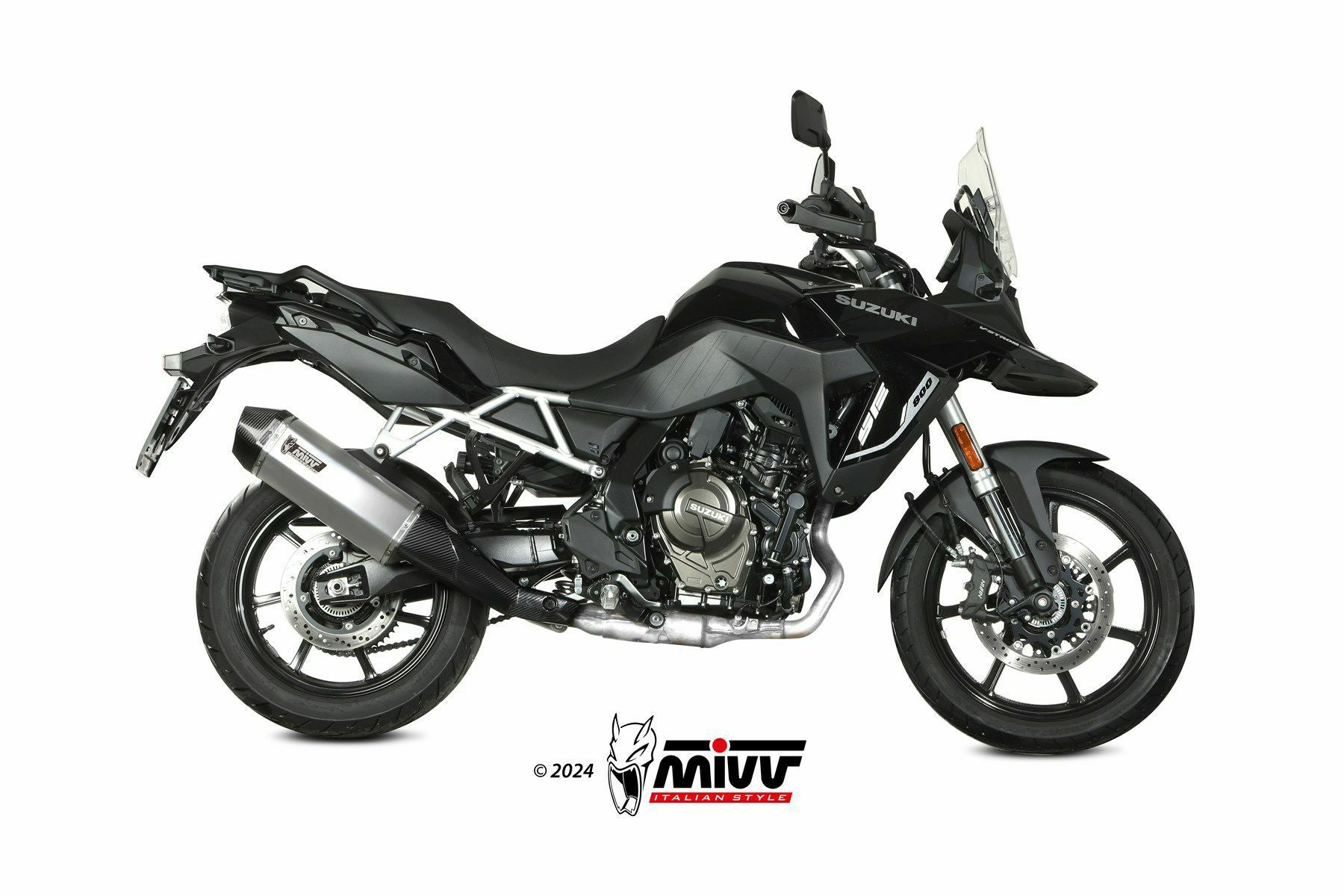 MIVV スリップオンマフラー SPEED EDGE ステンレス SUZUKI Vストローム