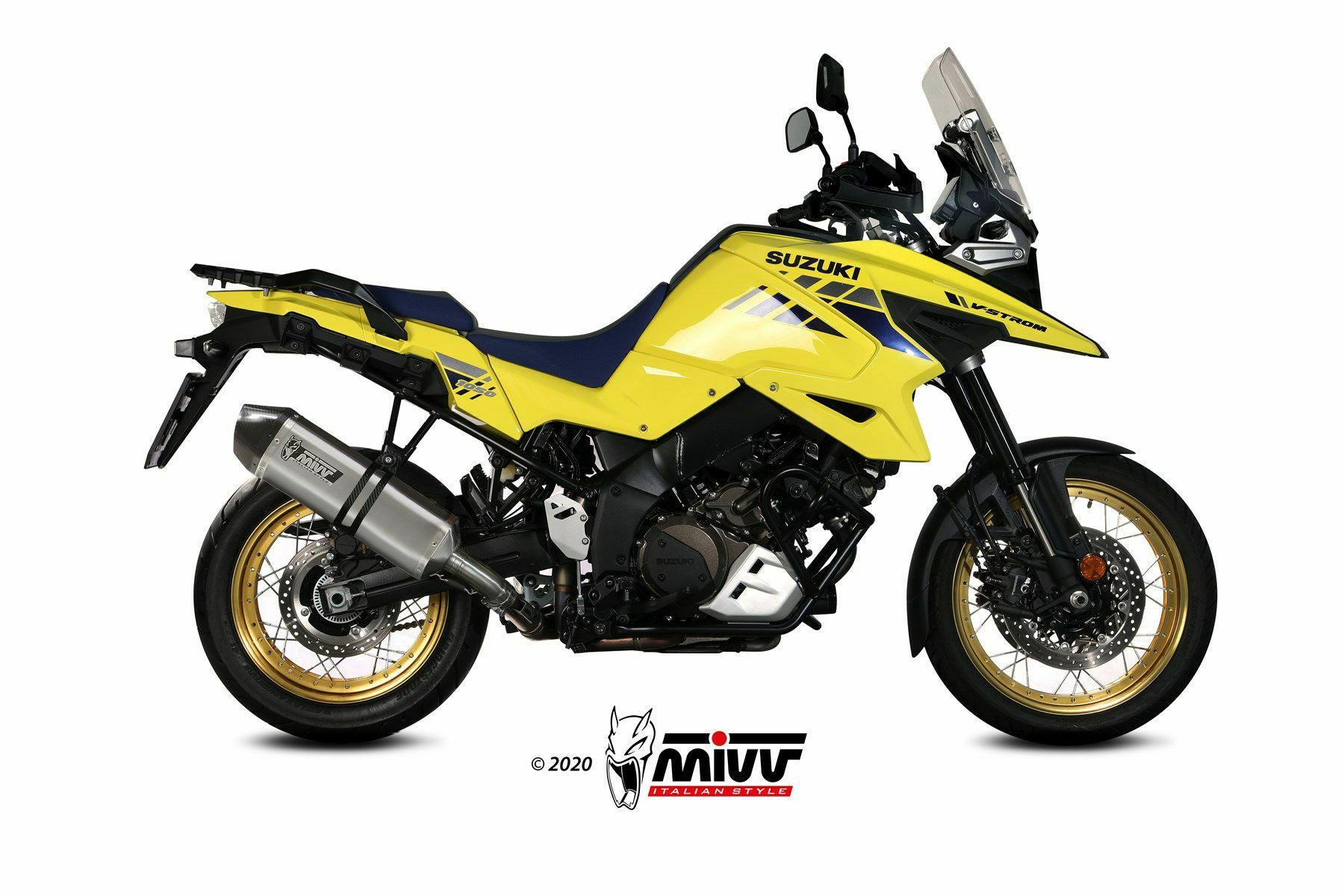 MIVV スリップオンマフラー SPEED EDGE ステンレス SUZUKI Vストローム