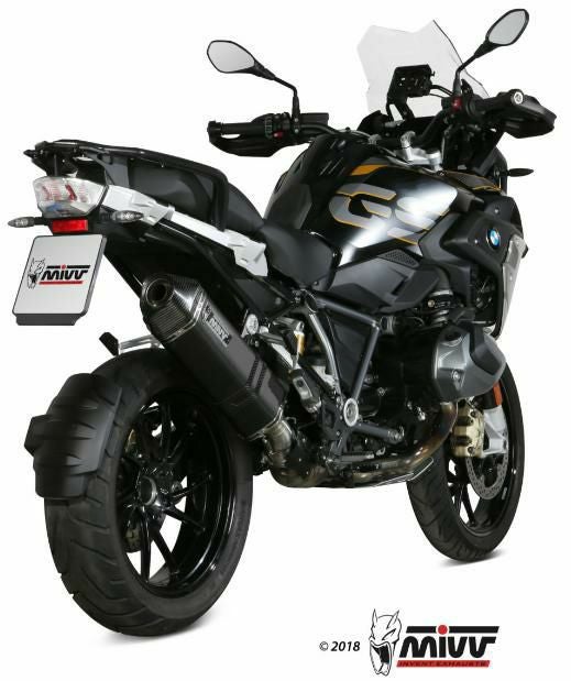 MIVV スリップオンマフラー SPEED EDGE ブラックステンレス BMW